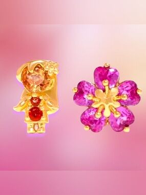 Lilo - Lilo and Stitch stud Crystal Earrings